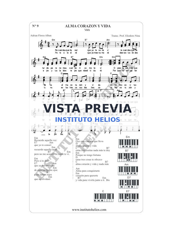 Vista previa de Alma corazon y vida